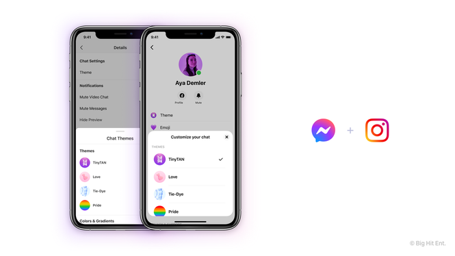 Facebook Messenger và Instagram có thêm giao diện BTS cực xịn xò dành cho các ARMY - ảnh 4