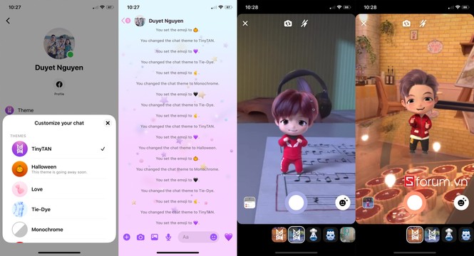 Facebook Messenger và Instagram có thêm giao diện BTS cực xịn xò dành cho các ARMY - ảnh 2
