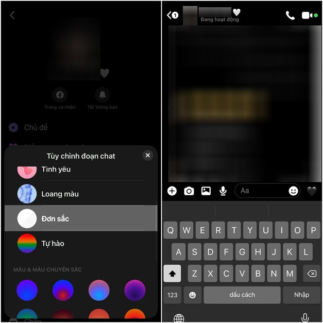 Nhân sự kiện Black Friday sắp tới, Facebook Messenger bổ sung thêm chủ đề trắng - đen - ảnh 4