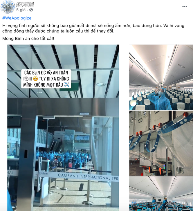 Hàng loạt tiếp viên của Vietnam Airlines đăng hashtag xin lỗi, mong được đối xử văn minh - ảnh 5