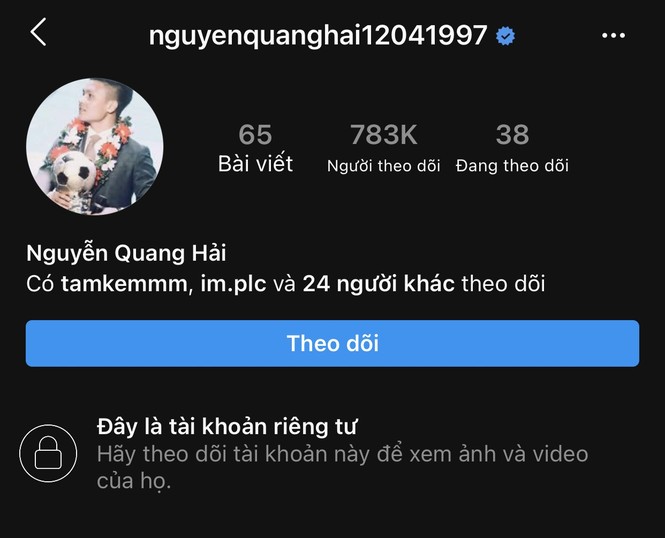 Quang Hải lại follow bạn gái cũ Huỳnh Anh, dân mạng đặt ra nghi vấn