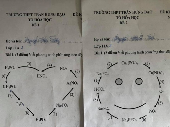 Cách ra đề kiểm tra sáng tạo của giáo viên môn Hoá: Học sinh nhìn vào đều phải bật cười! - ảnh 1