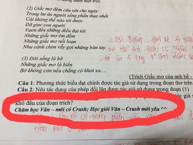 Cô giáo nhắn nhủ điều này trong đề kiểm tra môn Văn, học trò ai nấy đều có động lực chăm học - ảnh 1