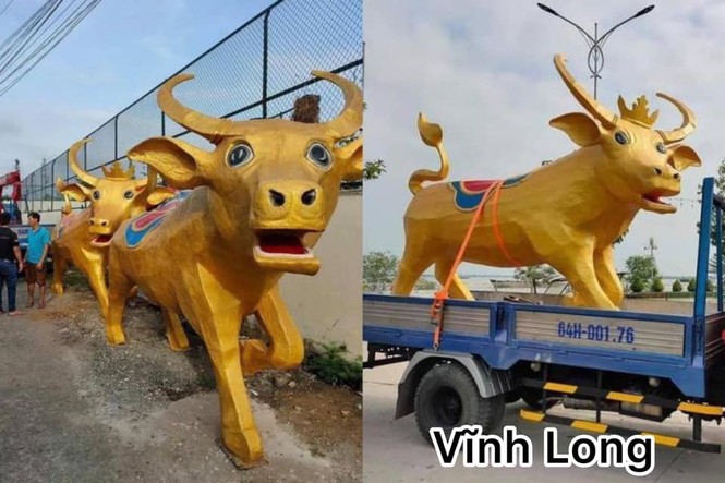 Loạt linh vật năm mới Tân Sửu khắp các tỉnh thành trên cả nước: Mỗi trâu một vẻ, - ảnh 2