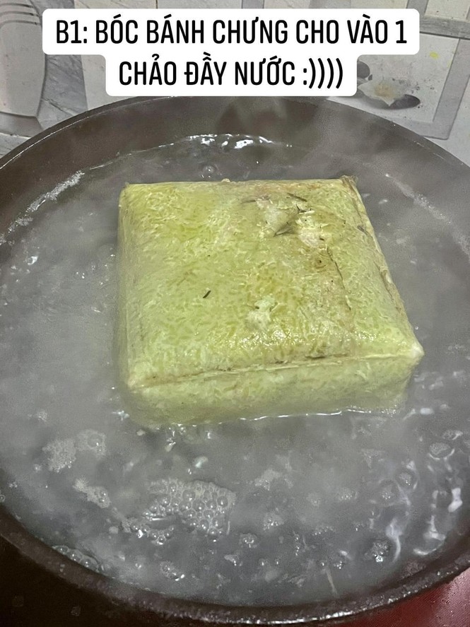 Cô gái làm món bánh chưng chiên nước lọc giống trên mạng, nhìn thành quả ai cũng bàng hoàng - ảnh 1