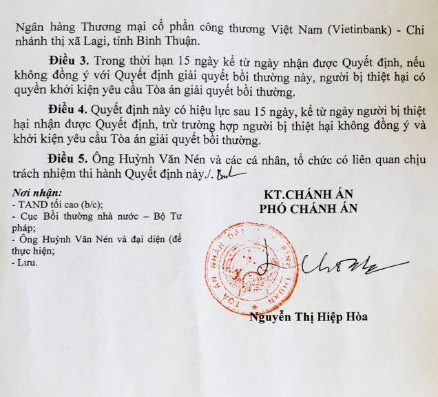 Ông Huỳnh Văn Nén sắp nhận 10 tỷ đồng bồi thường - ảnh 3