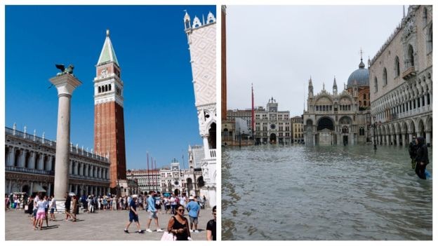 Venice ngập trong nước triều cường lịch sử - ảnh 1