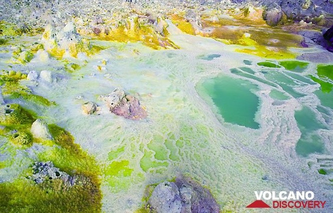 Dallol núi lửa ao mặn axit suối nước nóng không có vi sinh vật Ethiopia - ảnh 9