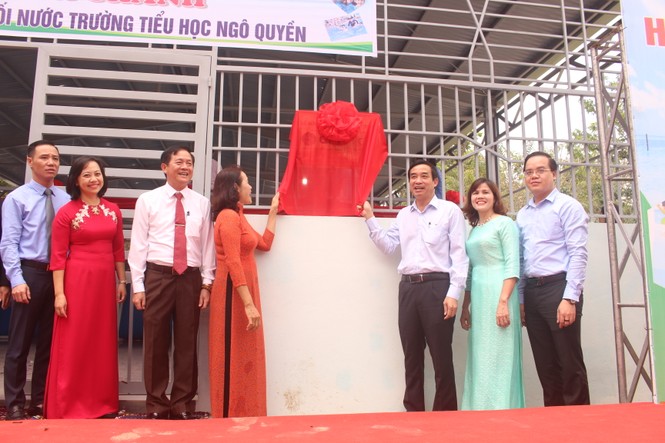 Khánh thành bể bơi dự án phòng chống đuối nước cho trẻ em - ảnh 1