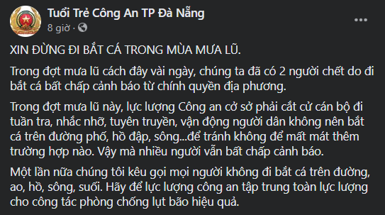 Đà Nẵng: Mưa như trút nước, đường phố thành sông, người dân vô tư bắt cá giữa đường - ảnh 5