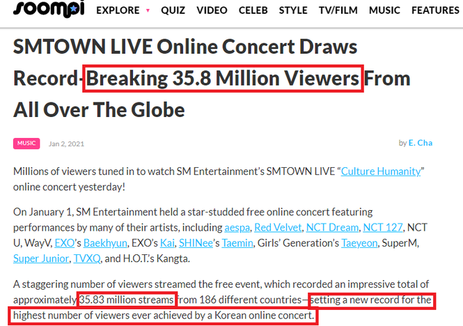 SM vượt mặt BTS, lập kỷ lục concert online có nhiều người xem nhất Hàn Quốc? - ảnh 2