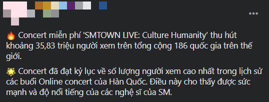 SM vượt mặt BTS, lập kỷ lục concert online có nhiều người xem nhất Hàn Quốc? - ảnh 5