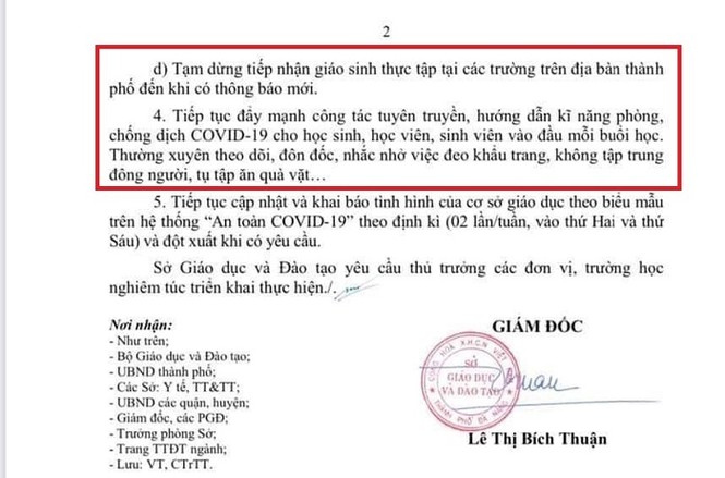 Đà Nẵng: Sinh viên học online, teen chưa thể gặp các giáo sinh thực tập vì COVID-19 - ảnh 2