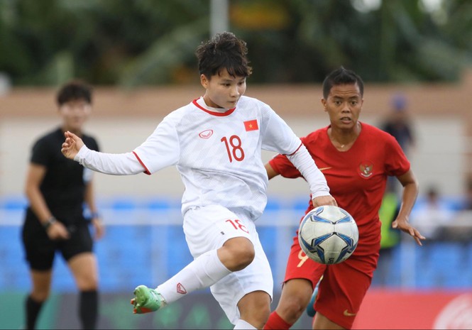Thắng Indonesia 6-0, tuyển nữ Việt Nam vào bán kết SEA Games 30 - ảnh 9