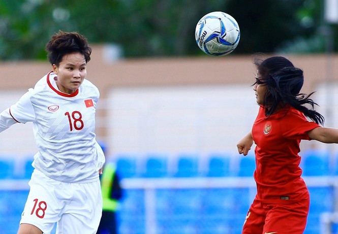 Thắng Indonesia 6-0, tuyển nữ Việt Nam vào bán kết SEA Games 30 - ảnh 4