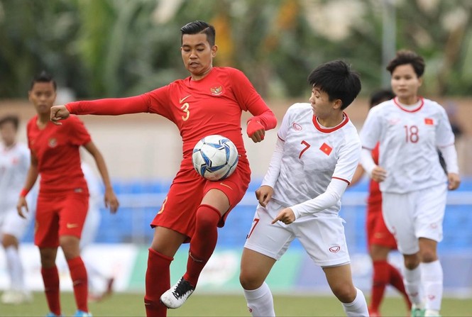 Thắng Indonesia 6-0, tuyển nữ Việt Nam vào bán kết SEA Games 30 - ảnh 7