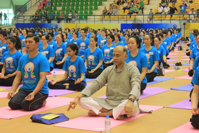 Gần 2000 người tham dự ngày Quốc tế Yoga tại Hà Nội - ảnh 8
