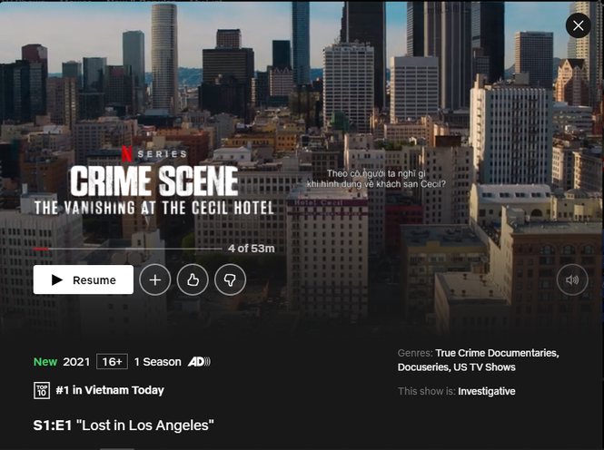 Xếp #1 Netflix Việt Nam, tại sao phim tài liệu về vụ mất tích của Elisa Lam nhận nhiều lời chê? - ảnh 1