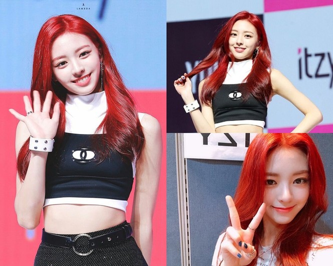 Yuna (ITZY) tỏa sáng nhờ mái tóc đỏ rực rỡ, đau khổ cũng vì màu tóc này mà ra - ảnh 1
