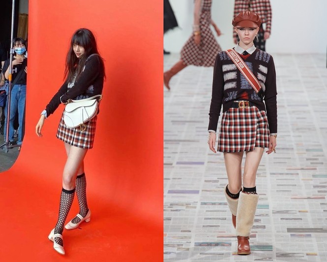 “Hoa hậu Hàn Quốc” Jisoo và “Mỹ nhân mặt mộc” Suzy lại đụng độ váy áo nảy lửa - ảnh 3