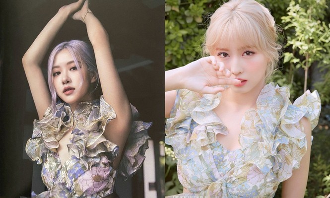 Nhờ màn đụng hàng của Momo và Kim Min Ju, netizen mới thấy mấu váy kín bưng này thần thánh cỡ nào - ảnh 5
