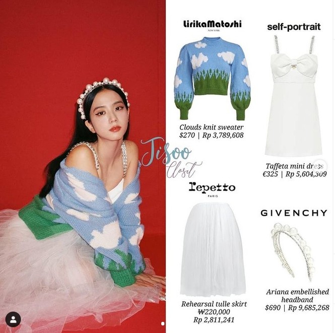 Bạn có nhận thấy bờm tóc ngọc trai của Jisoo (BLACKPINK) trong loạt hình này nhìn rất quen? - ảnh 4