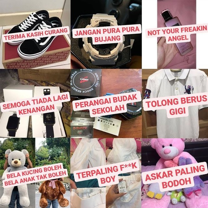 Shop bán đồ người yêu cũ gây