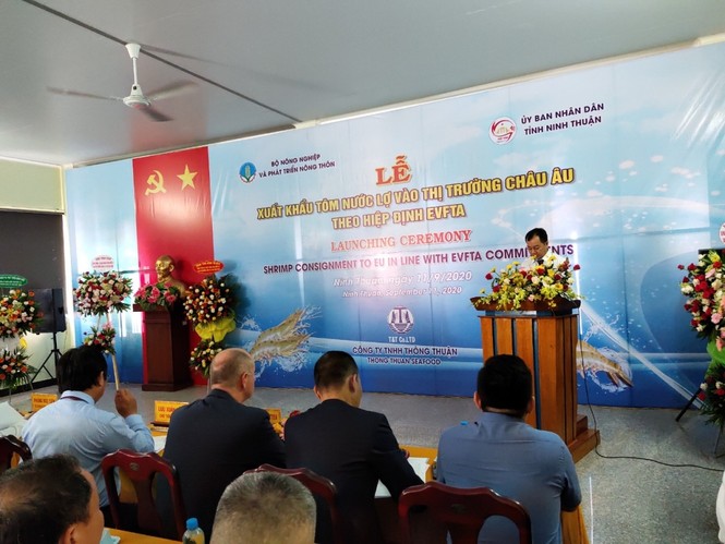 Việt Nam xuất khẩu lô tôm đầu tiên sang EU hưởng thuế 0% từ EVFTA - ảnh 1