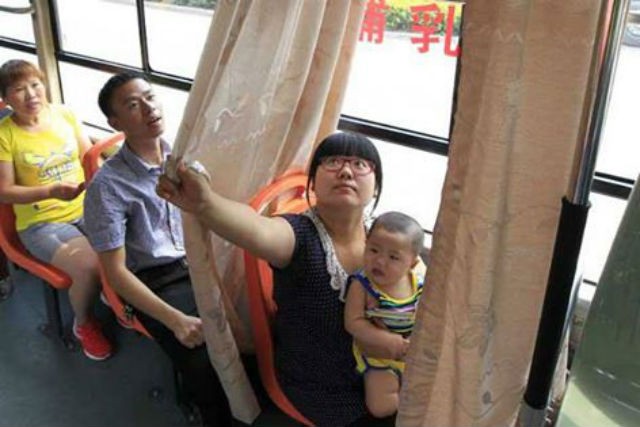 Xe buýt có ghế dành riêng cho “bà mẹ bỉm sữa” - ảnh 1