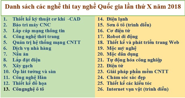 Sẵn sàng cho Kỳ thi tay nghề quốc gia lần thứ X - ảnh 1