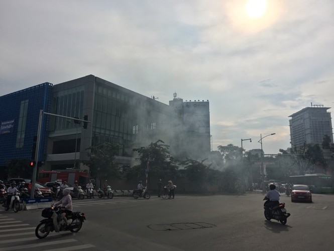 Cháy trong công trường nhà ga đường sắt Cát Linh - Hà Đông - ảnh 1
