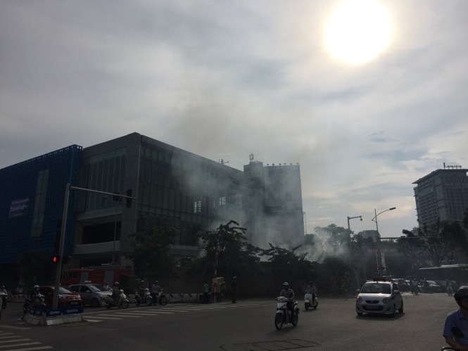 Cháy trong công trường nhà ga đường sắt Cát Linh - Hà Đông - ảnh 2