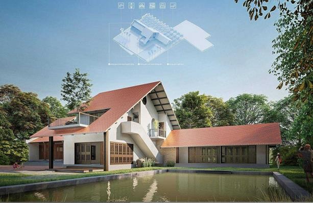 Những mẫu nhà tuyệt đẹp và gần gũi nông thôn miền Bắc - ảnh 5