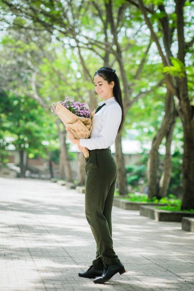 Hoa khôi Đại học An ninh hãnh diện vì vẻ đẹp đặc trưng của người Khmer - ảnh 4