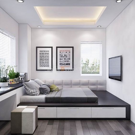 Phòng ngủ nổi bật cho nhà phố hẹp nhờ biến tấu cổ điển và cây xanh - ảnh 5