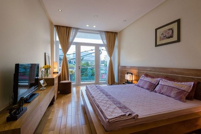 Nhà ống 4 tầng, mặt tiền hẹp vẫn đẹp long lanh - ảnh 8