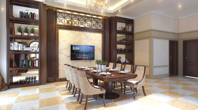 Nhà 1 trệt 1 lầu phong cách cổ điển đẹp sang trọng - ảnh 6