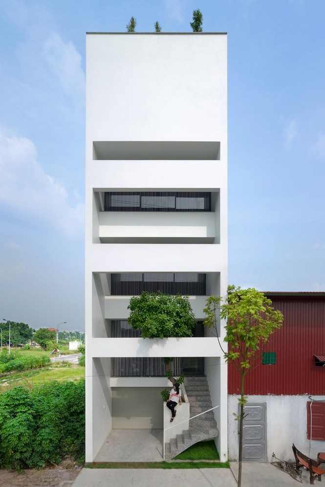Nhà phố nhỏ hẹp đẹp hút mắt nhờ thiết kế thông minh - ảnh 1