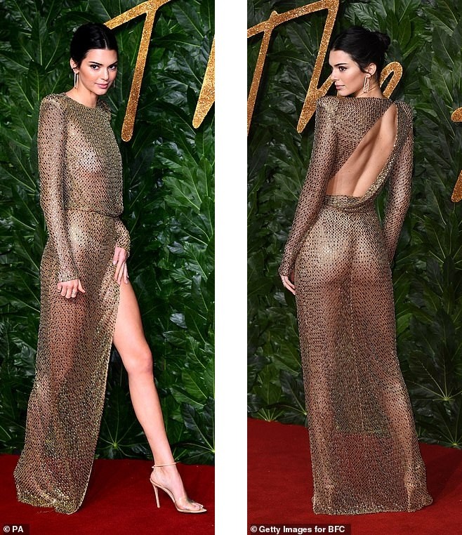 Kendall Jenner diện đầm xuyên thấu không nội y ‘náo loạn’ sự kiện - ảnh 4