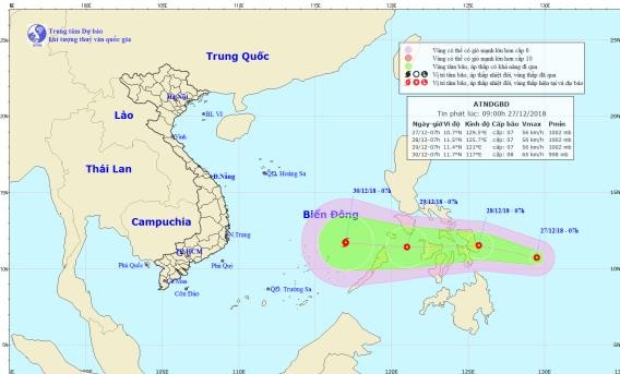 Áp thấp nhiệt đới sắp vào Biển Đông, khả năng mạnh lên thành bão - ảnh 1