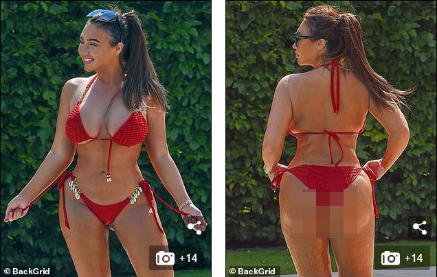 Sao truyền hình Anh khoe đường cong ‘bỏng rẫy’ với bikini đỏ rực - ảnh 2