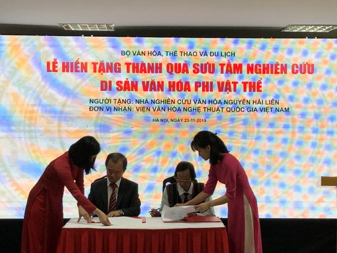 Ông Nguyễn Hải Liên trao tặng công trình nghiên cứu 30 năm cho Nhà nước - ảnh 1