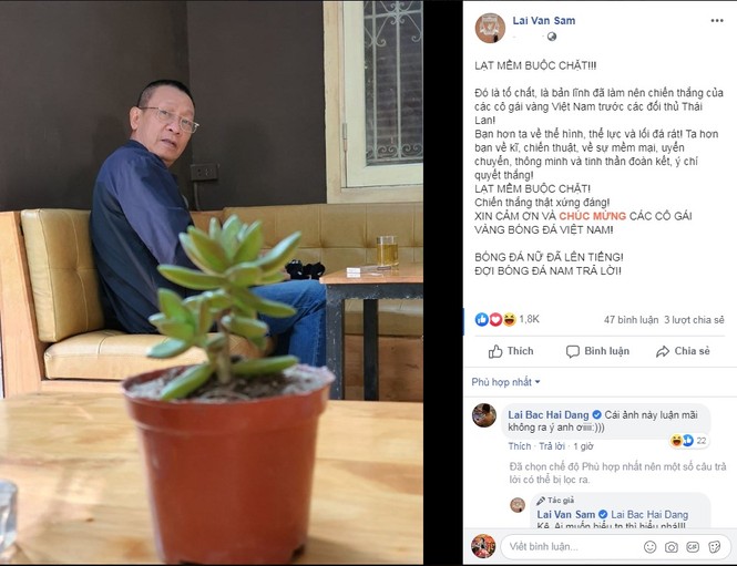 MC Lại Văn Sâm: ‘Bóng đá nữ lên tiếng, đợi bóng đá nam trả lời’ - ảnh 1