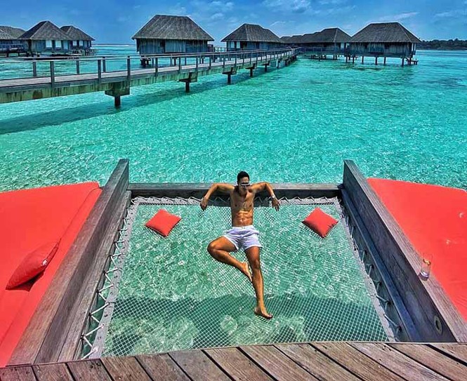 Hồ Ngọc Hà diện bikini sexy, khoe vòng ba căng mẩy tại Maldives - ảnh 6
