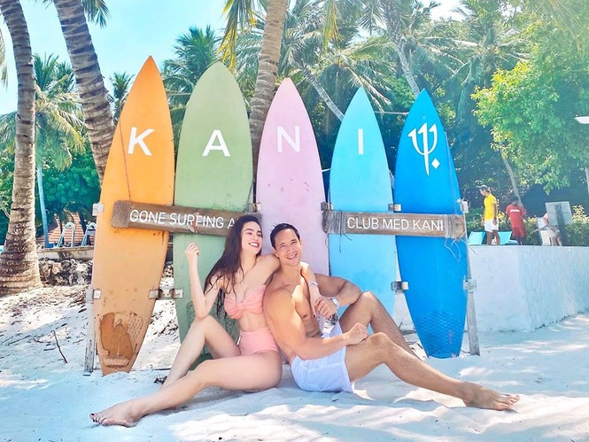 Hồ Ngọc Hà diện bikini sexy, khoe vòng ba căng mẩy tại Maldives - ảnh 8