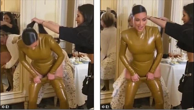 Kim Kardashian đau đớn đến mức văng tục do mặc đồ bó cứng cơ thể - ảnh 2