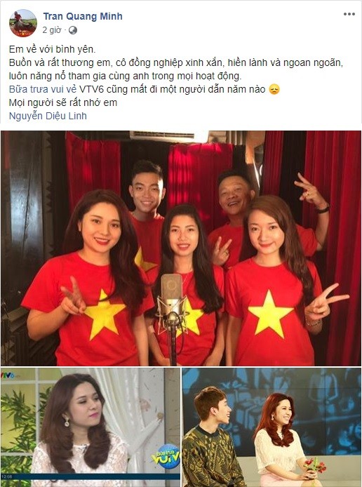 Đồng nghiệp VTV và loạt nghệ sĩ bàng hoàng trước tin MC Diệu Linh qua đời - ảnh 1