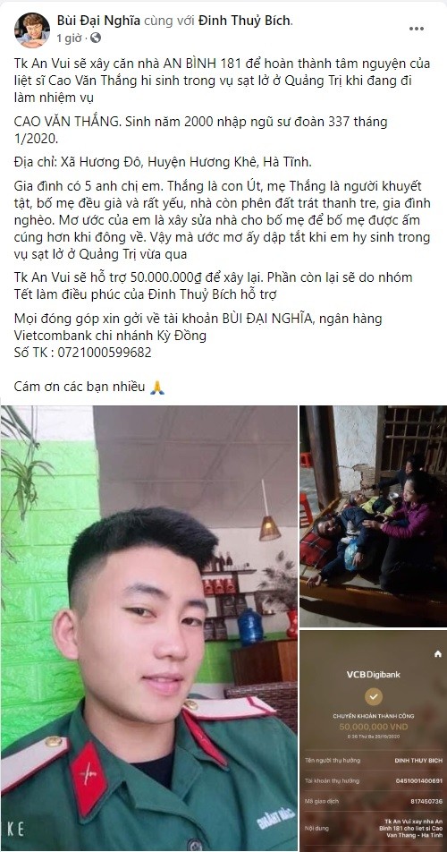 Nghệ sĩ Việt liên tục quyên góp, trực tiếp đi cứu trợ miền Trung ruột thịt - ảnh 2