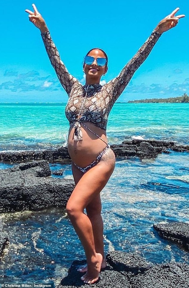 Mang thai lần 3, Christina Milian vẫn quyến rũ khó cưỡng với bikini bé xíu - ảnh 5