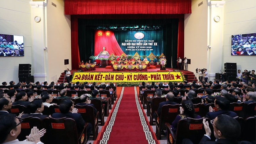Lãnh đạo Đảng, Nhà nước dự Đại hội Đảng bộ tỉnh Hà Nam - ảnh 14